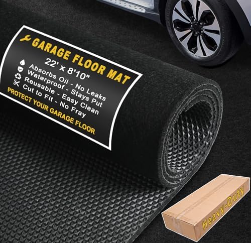 Heavy Duty Garage Floor Mat, Garage Mats for Floor, Garage Mat, 22'x8'10" by Golener
