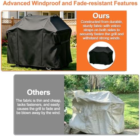 65"Grill Cover for Weber Genesis II 4 Burner/LX 400 Series, 600D Waterproof - Image 4