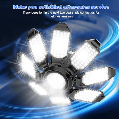 Garage Lights - 2Pack Ultra Bright Garage Lights Ceiling Led 6500K - Image 7