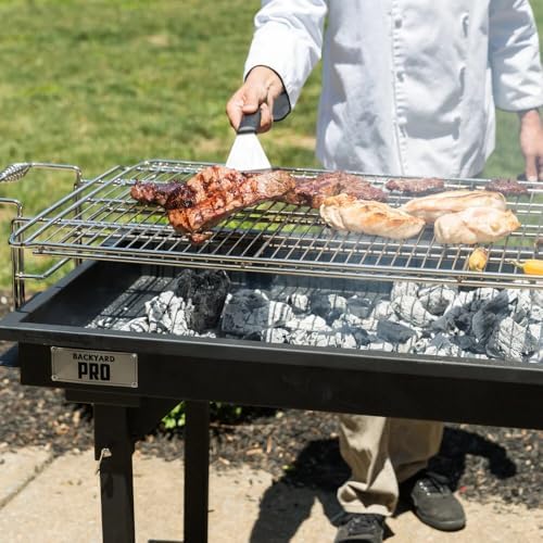 Backyard Pro CHAR60 60" Heavy-Duty Steel Charcoal Grill with Removable Legs and Cover - Image 6