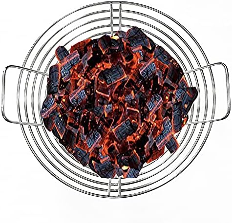 Lump Charcoal Fire Basket with Divider Stainless Steel Grill Ash Baskets Fits 18" Big Green Egg Accessories, Kamado Joe Classic Large Green Egg Basket Replacement - Image 3
