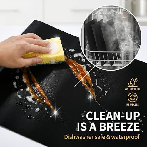 Grill Mats for Grill, Set of 8, 15.75 x 13 Inch - Image 4