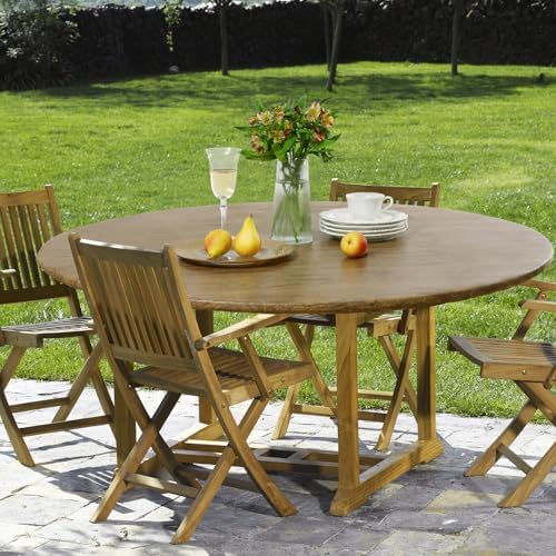 Romanstile Round Fitted Vinyl Tablecloth with Elastic Edge 100% Waterproof - Image 6
