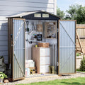 5 x 3 FT Metal Storage Shed for Backyard, Brown by Unknown