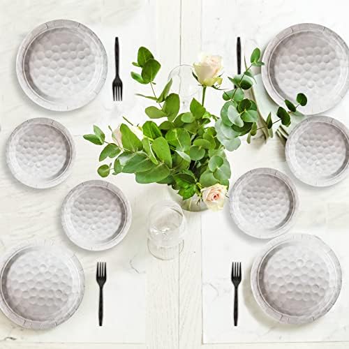 gisgfim 48 Pcs Golf Birthday Plates Supplies Paper Golf Party Decorations Sports Theme Dessert Dinner Plates Disposable Golf Party Favors Decoration for Boy birthday party Baby Shower - Image 6