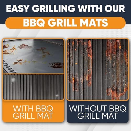 Linda's Essentials BBQ Grill Mats for Outdoor Grill Mat (5 Pack) 13" x 15.75" - Reusable Heat-Resistant Grilling Mats for Outdoor Grill, Non Stick Grill Matt, Easy Clean BBQ Matts for Outdoor Grills - Image 4