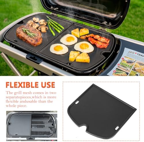 QuliMetal 7034 Cast Iron Griddle for Weber Traveler 9010001 Gas Grill - Image 5
