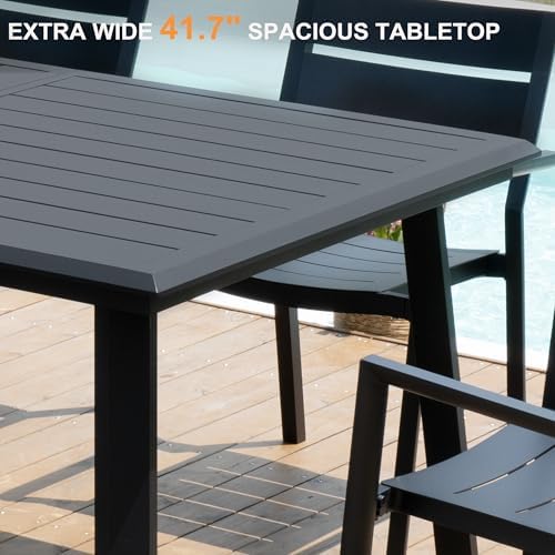 Pellebant Aluminum Outdoor Dining Table for 10 Person - Image 4