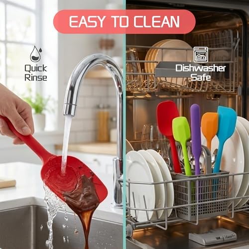 5 Pieces Silicone Spatula Set BPA Free - Image 3