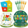 96 Pcs Math Birthday Party Decorations, Serves 24 by Greencian