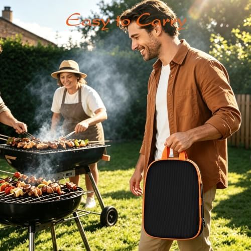 Grill Tool Storage Bag for Outdoor Barbecue, 15 in, Multi-Compartmen - Image 6