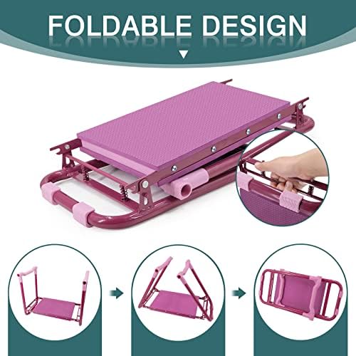 Foldable Garden Kneeler and Seat – 2-in-1 Gardening Stool with a Tool Storage Pouch, Lightweight and Portable for Elderly, Outdoor, Lawn Care - Image 3