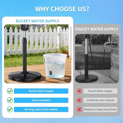 ATEngeus Outdoor Misting Fan 20000mAh Up to 21H Running Time, 12-Inch outdoor Oscillating Fan for Patios, 2 In 1 Pedestal & Tabletop Cooling Fan with Mister, Corded & Cordless, 7 Speeds, Remote, Timer - Image 4