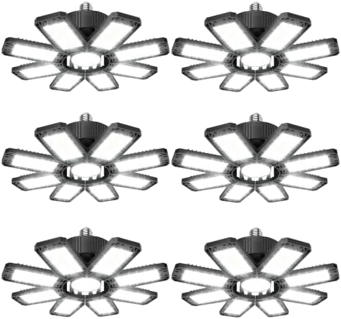ISKYDRAW Garage Lights 6 Pack - 240W 24000LM Garage Lights Ceiling LED by ISKYDRAW