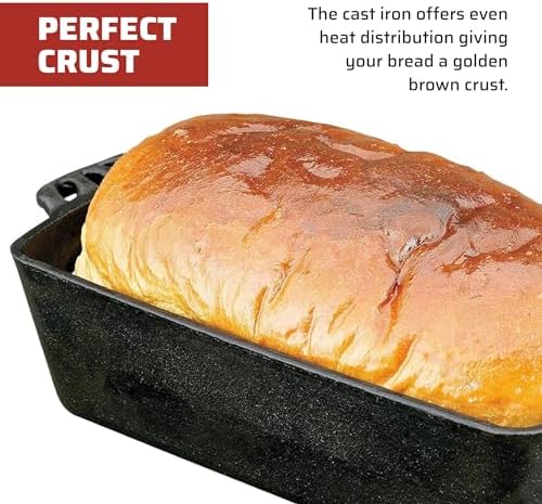 Camp Chef Home Seasoned Cast Iron Bread Pan - Image 6