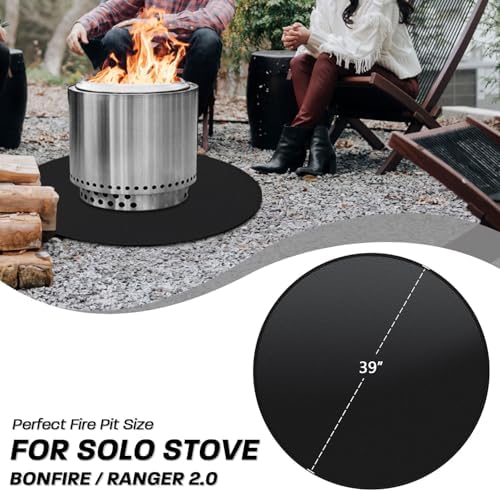 39" Fire Pit Mat for Solo Stove Bonfire - Round Under Grill Mat - Image 5
