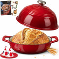 Overmont Enameled Cast Iron Dutch Oven, 6QT Bread Oven with Dome Lid Recipe by Overmont