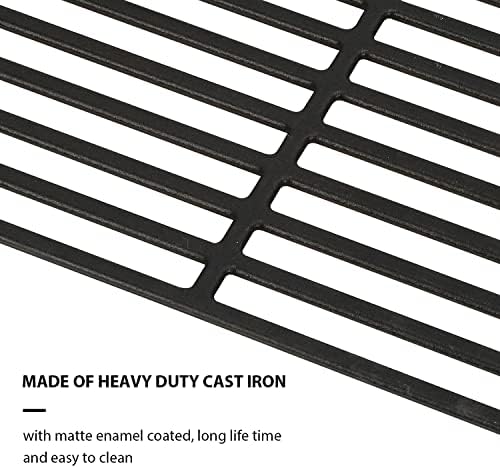 Grill Grates for Nexgrill 4 Burner 720-0830H 720-0830D 720-0670A 720-0783C 720-0783E 720-0958A, 17" Cast Iron Replacement Parts for 5 Burner 720-0888N Charbroil 463241113 463446015, Kenmore Gas Grill - Image 3