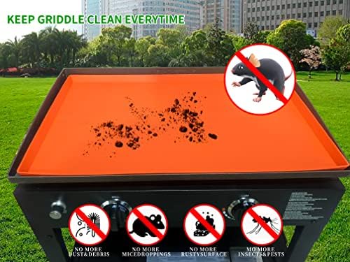 Favfully Silicone Griddle Mat, Grill Cover, 22" Griddle Mat Protective Cover for Blackstone 22 Inch Griddle - Heavy Duty Food Grade Silicone Mat - Image 2