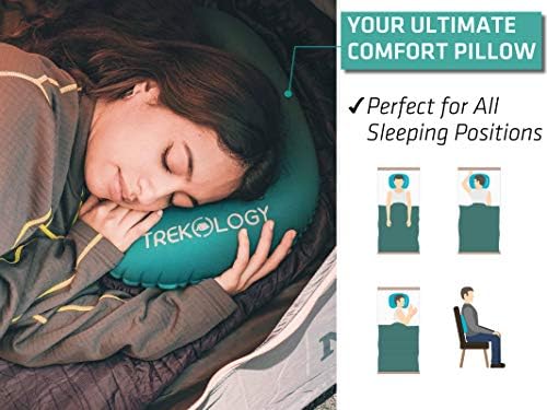 TREKOLOGY Aluft 2.0 Small Inflatable Camping Pillow for Backpacking, Travel - Image 2