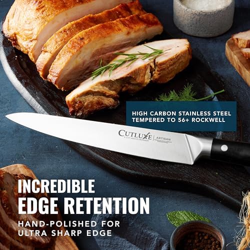 Cutluxe Turkey Carving Knife Set – Carving Fork & Knife for Meat & BBQ - Image 5
