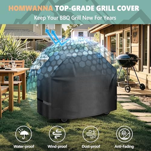 Grill Cover 82 Inch - Extra Large Gas BBQ Cover for Outdoor Grill - 600D Outside Barbecue Covers Waterproof Heavy Duty for Weber, Dyna-glo, Char-Broil, Nexgrill, Brinkmann, Monument and More - Image 4