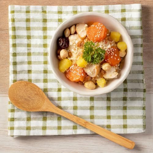 BambooMN 8" Reusable Bamboo Dinner Spoon - 10 Units - Image 7