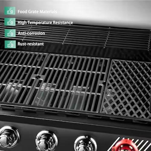 DGH474CRP Cooking Grates for Dyna glo DGH474CRP DGH483CRP DGF493BNP DGF493PNP-D DGB495SDP DGB495SDP-D DGB493SPB Grill, 70-02-656 70-01-911 Cast Iron Grill Replacement Part for Backyard BY13-101-001-12 - Image 6