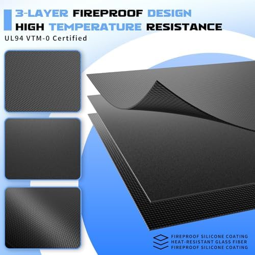 65 x 48 Grill Mat for Outdoor Grill, 20 mil Fire Resistant BBQ Pad - Image 6