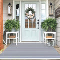 IOHOUZE 4x6 Striped Entryway Rug, Washable Front Porch, Navy White by iOhouze