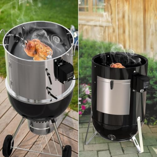 onlyfire Stainless Steel Grill Rotisserrie Kit for Weber 18-inch WSM Cooker - Image 6