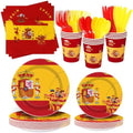 FoldTier 350 Pcs Spanish Flag Party Supplies Serves 50 by FoldTier