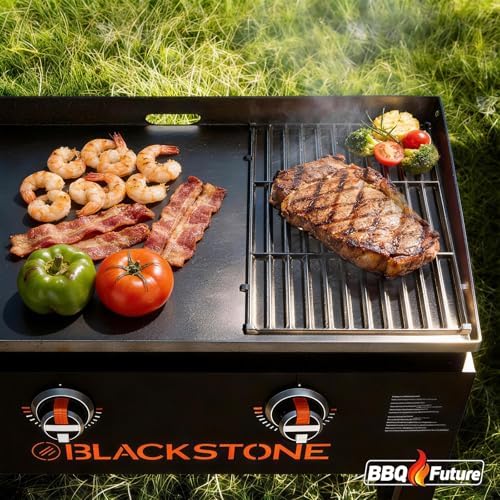 Cast Iron Grill Grate for Blackstone 28 Inch, Perfect Sear Marks & Heat Retention, Durable Steak Cooking Grate for Blackstone 1517 1883 1853 1605 2137 2311 1803 1856 2 Burner Outdoor Grilling - Image 2