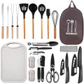 Silicone Camping Cooking Set Car Camping Essentials Cooking Kitchen Set, RV Camping Cookware Must Haves Gifts Camping Cooking Essentials, Camp Cooking Set for Travel Hiking Picnic by Pansyling