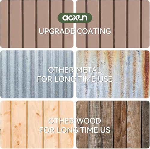 Aoxun 5’x3’ Shed Outdoor Storage Shed, Brown - Image 3