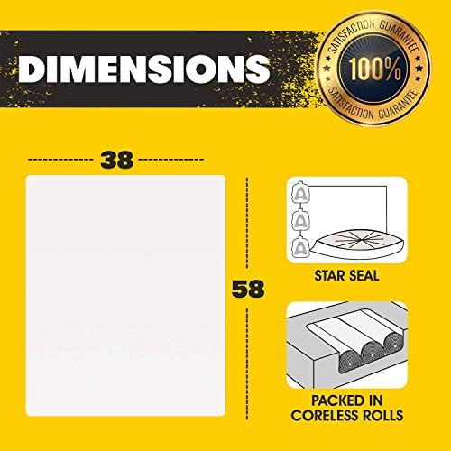 55 Gallon Clear Trash Bags - 38" x 58" 1.5MIL(Equivalent)-CSR Series-Heavy Duty Industrial Liners Clear Garbage Bags for Recycling, Contractors(1 Pallet of 100 Cases, 10000 Bags Total) - Image 4