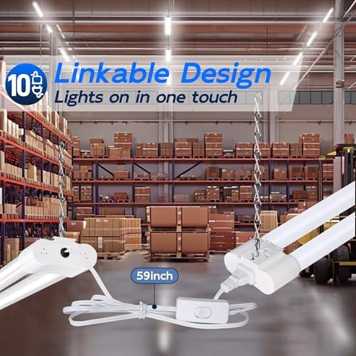 hykolity 4FT LED Shop Light,4400LM,42W [250W Equivalent], 5000K Daylight - Image 4
