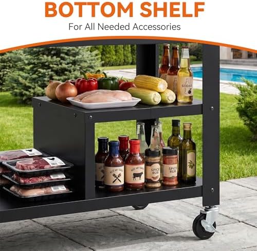 Propane Grill Griddle Combo, 5-Burners Outdoor BBQ Grill - Image 6