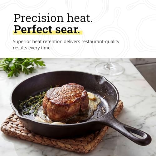Lodge Pre-Seasoned Cast Iron Skillet, PFAS-Free, 6.5 Inches - Image 4
