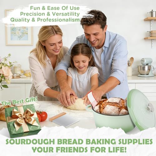 Enameled Cast Iron Dutch Oven Pot with Lid, 5QT Dutch Oven for Bread Baking - Image 7
