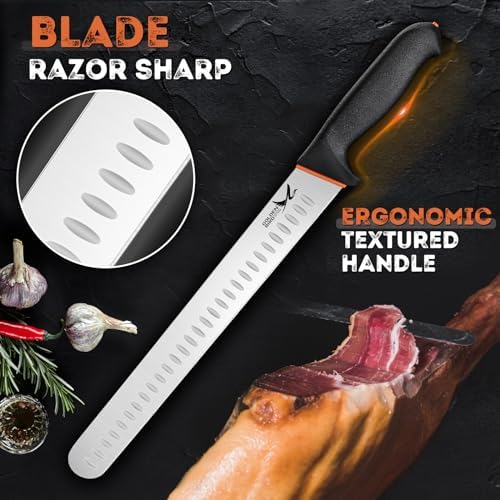 Golden Bird Brisket Knife, 12 Inch Professional Carving Knives - Image 4