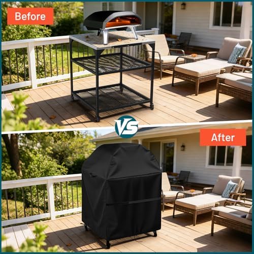 Outdoor Pizza Oven Table Cover for 32 Inch Medium Ooni Oven Table - Image 4