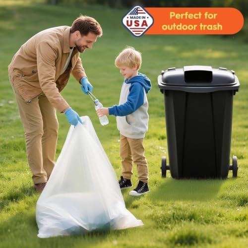 Delxo 30-33 Gallon Trash Bags, 21000 Count Bulk Value Large Garbage Bags - Image 6