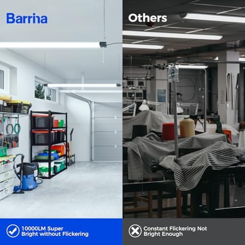Barrina BS84 LED Shop Lights 4FT for Workshop, 84W 10000LM 6500K, 6 Packs - Image 3