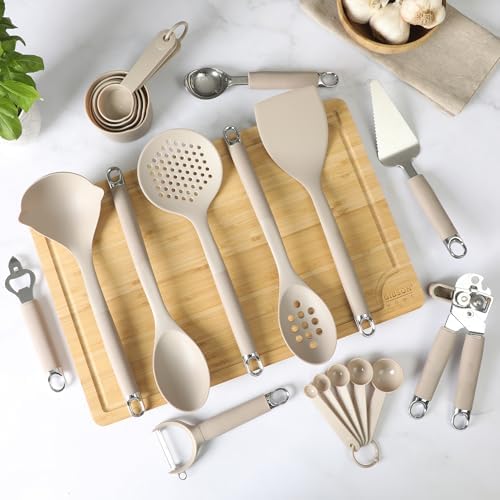 Gibson Home 20-Piece Kitchen Gadget & Tool Set – Nylon Cooking Utensils Spatulas, Ladle, Skimmer, Serving Spoons, Measuring Cups & Spoons, Can Opener, Peeler, Ice Cream Scoop & More - Image 7