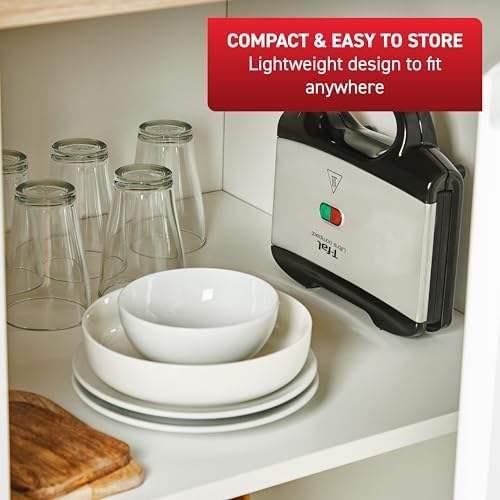 T-fal Compact Sandwich Maker and Panini Press, 625W, Nonstick Grill - Image 3