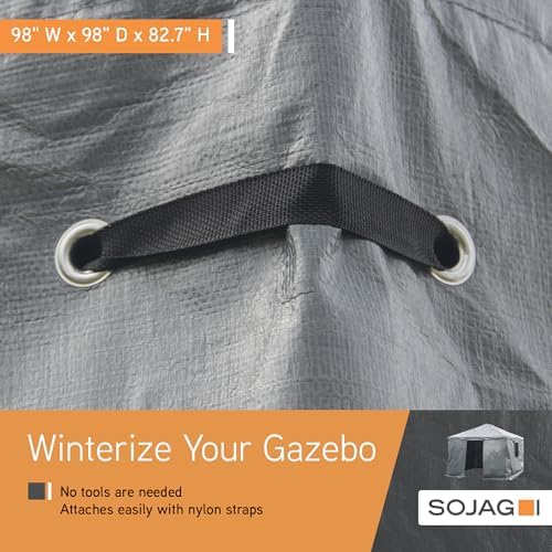 SOJAG Winter Accessories for Gazebos, 10 x 16 ft Gazebo Cover, Gray - Image 6
