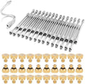 CozyCabin 30Pcs Flexible Mister Extensions with 30pcs Brass Misting Nozzle Kits, 5.9 Inch Brass Mist Rod for Mister Nozzles, Bendable Copper Extended Pole 10/24 UNC Thread for Outdoor Cooling System by CozyCabin