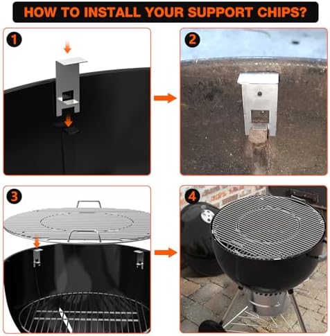 onlyfire Multi-Purpose Stainless Steel Rotisserie and Pizza Combo Kit - Image 4