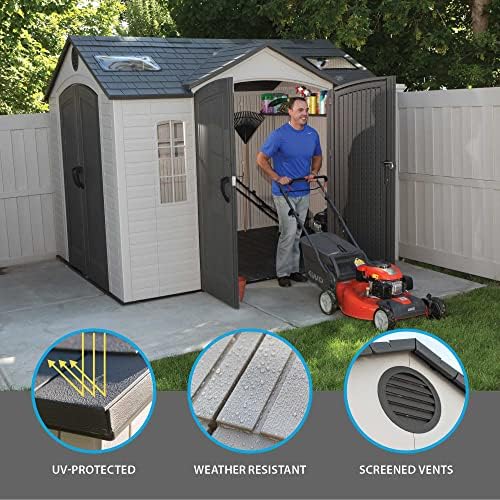 Lifetime 60001 Outdoor Storage Shed, 10 by 8 Feet - Image 6